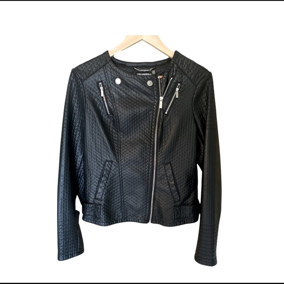 Karl Lagerfeld Jackets & Blazers - Karl lagerfeld faux leather jacket